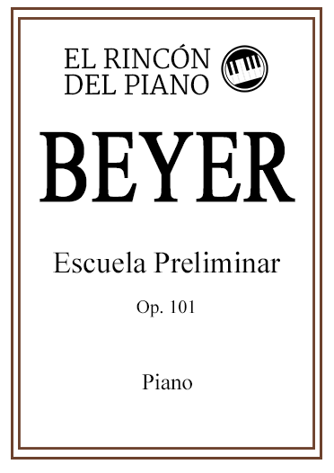 Portada del libro "Escuela Preliminar, de Beyer"