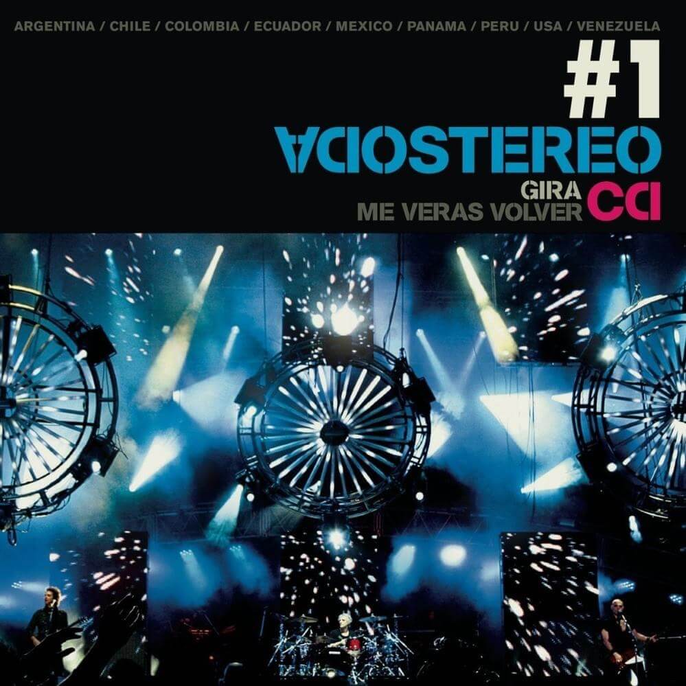 Portada del 16º album de Soda Stereo, titulado Gira Me verás Volver 1, en 2008