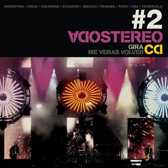Portada del último album de Soda Stereo que hizo con Gustavo Cerati, titulado Gira Me verás volver 2, en 2008