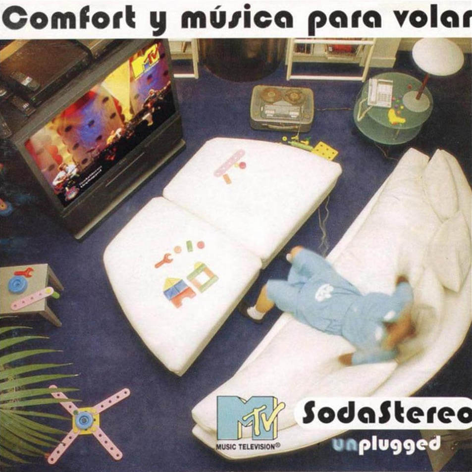 Portada del 12º album de Soda Stereo, titulado Comfort Y Música Para Volar, en 1996