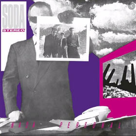 Portada del segundo album de Soda Stereo, titulado Nada personal, en 1985