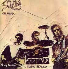 Portada del cuarto album de Soda Stereo, titulado Ruido blanco, en 1987